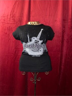 Hard Rock Cafe Black Guitar Graphic Tee Las Vegas